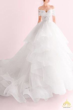 May áo cưới Meera Meera Áo cưới Công chúa Xếp tầng